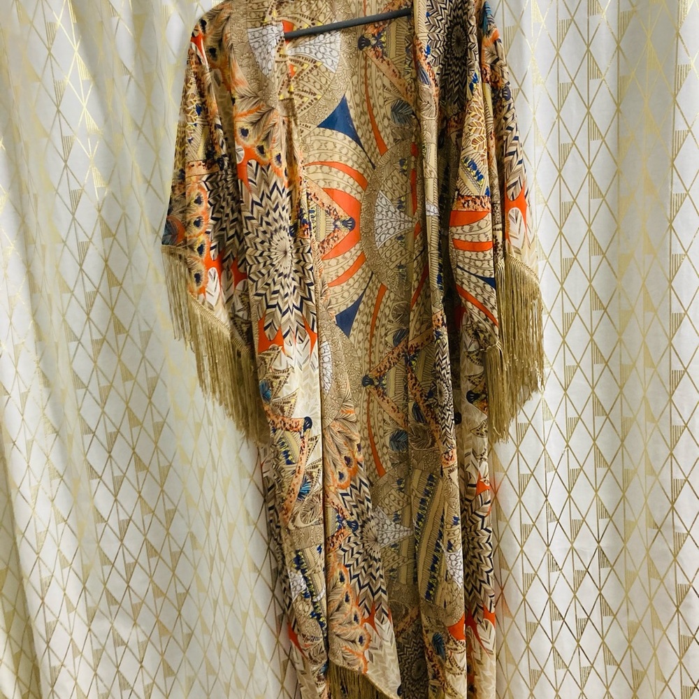 Bohemian Kimono . Barely worn perfect Beach cover.
